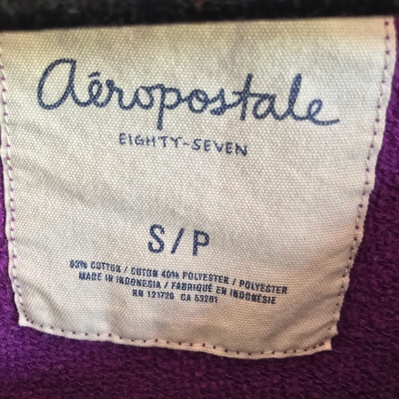 Aeropostale Purple And Silver Crewneck - Picture 4 of 4